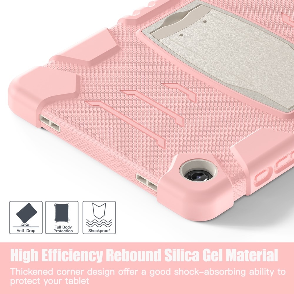 Støtsikker Hybriddeksel Kickstand Samsung Galaxy Tab A9 Plus rosa