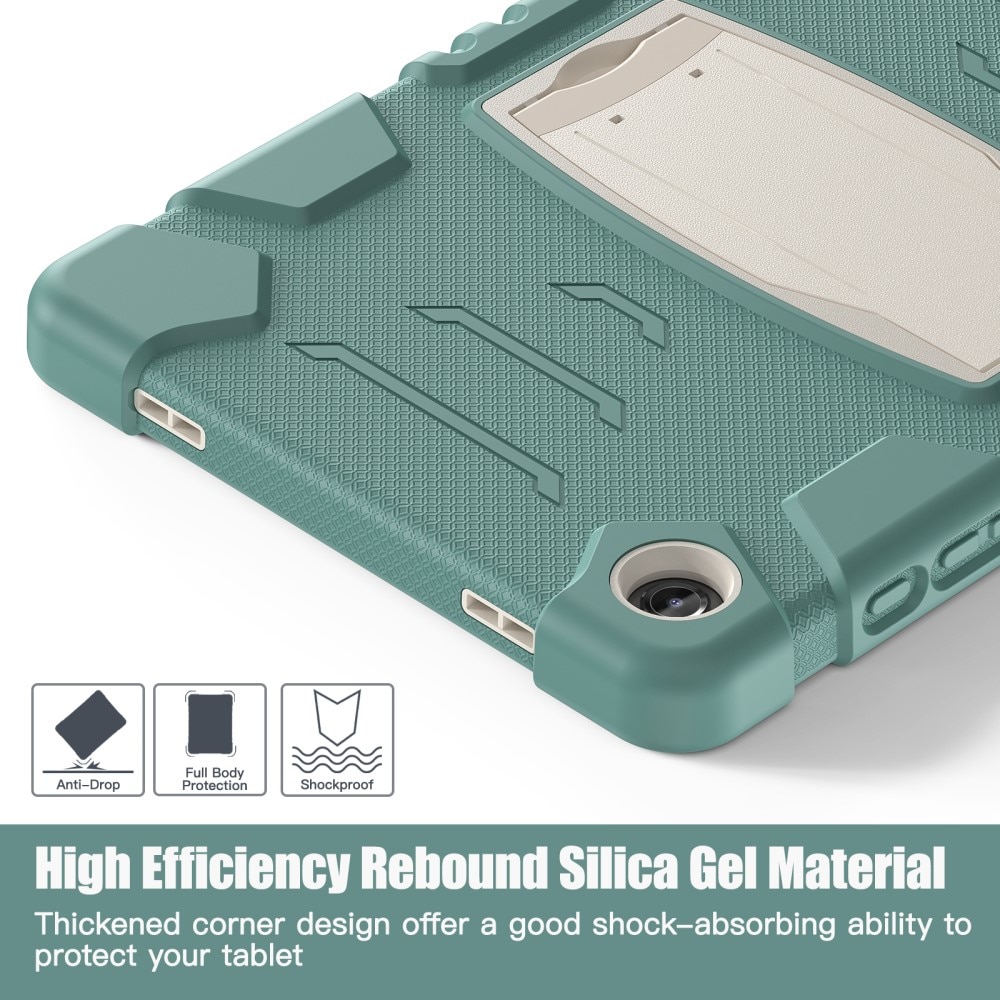 Støtsikker Hybriddeksel Kickstand Samsung Galaxy Tab A9 Plus grønn