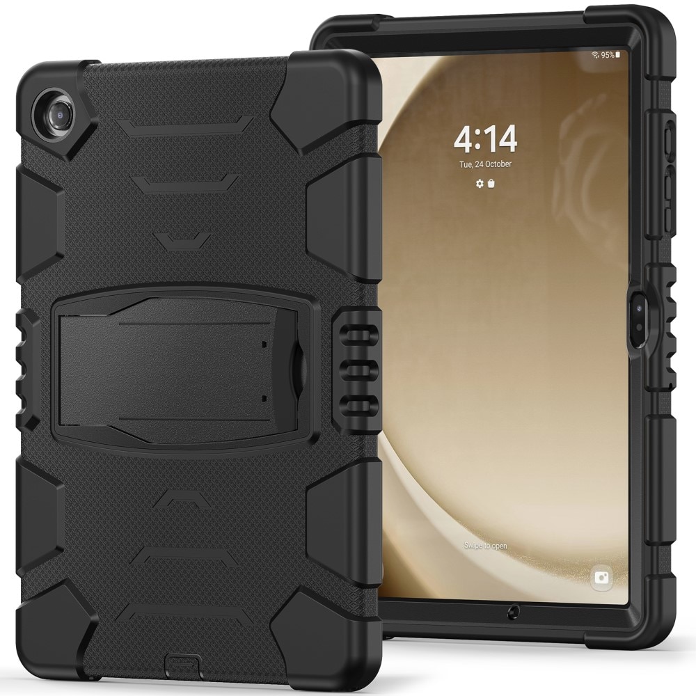 Støtsikker Hybriddeksel Kickstand Samsung Galaxy Tab A9 Plus svart