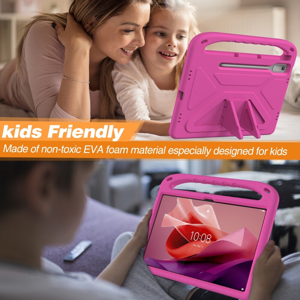 Etui EVA med håndtak for Lenovo Tab P12 rosa