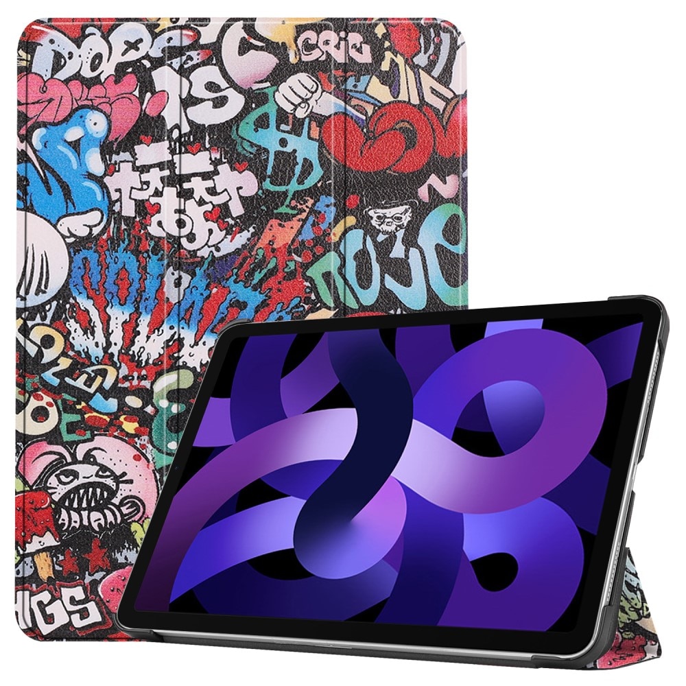 iPad Air 10.9 6th Gen (2024) Etui Tri-fold - Graffiti
