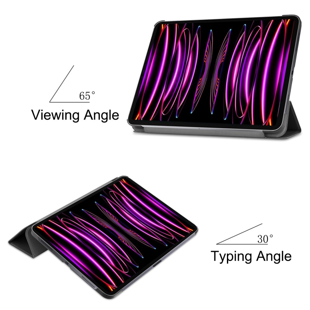 iPad Air 13 (2024) Etui Tri-fold svart