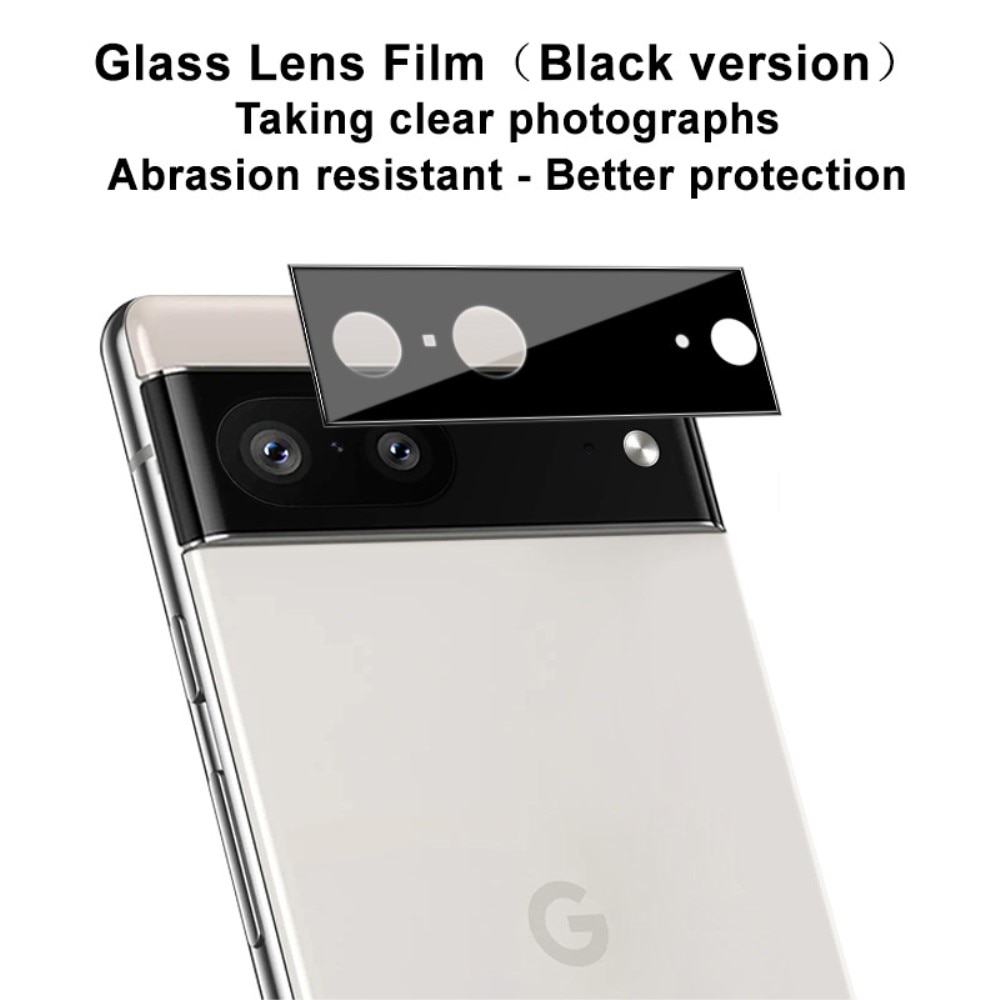 Herdet Glass Linsebeskyttelse Google Pixel 7 svart