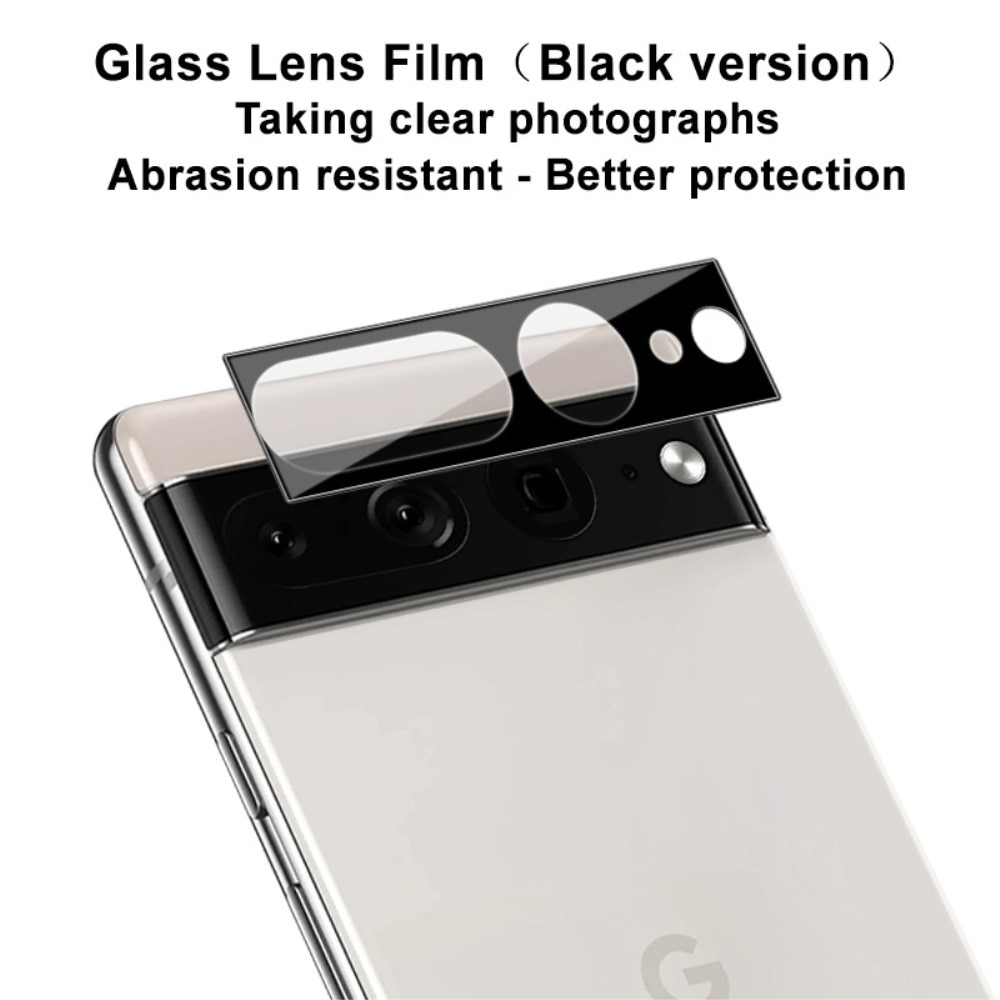 Herdet Glass Linsebeskyttelse Google Pixel 7 Pro svart