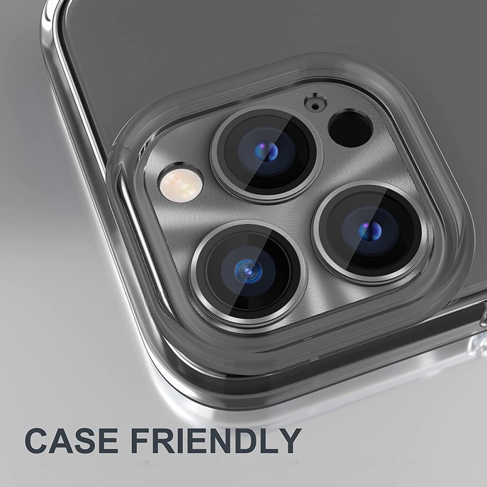 Kamerabeskyttelse Aluminium+Herdet Glass iPhone 14 Pro lilla