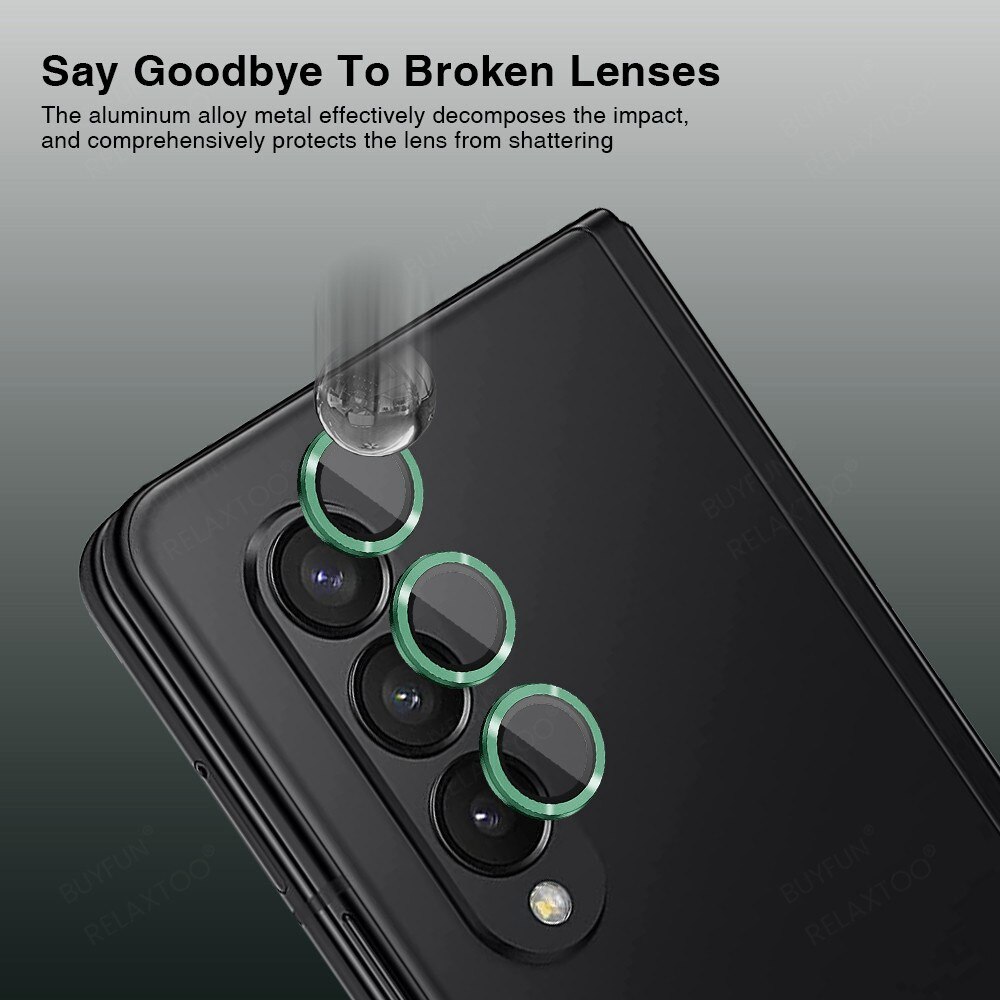 Linsebeskyttelse  Aluminium Samsung Galaxy Z Fold 4 svart