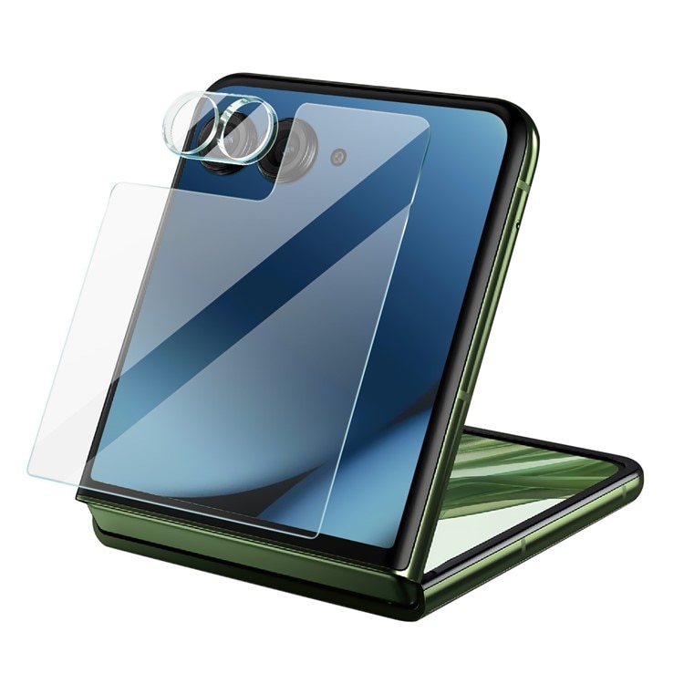 Herdet Glass Linsebeskyttelse + Skjermbeskytter Motorola Razr 60 Ultra Gjennomsiktig
