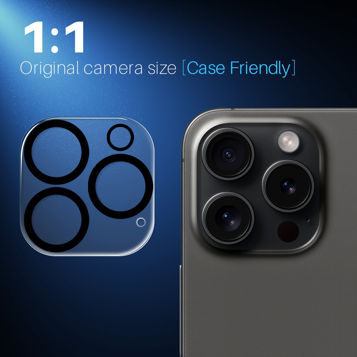 Herdet Glass Kamerabeskyttelse iPhone 16 Pro (2-pack)
