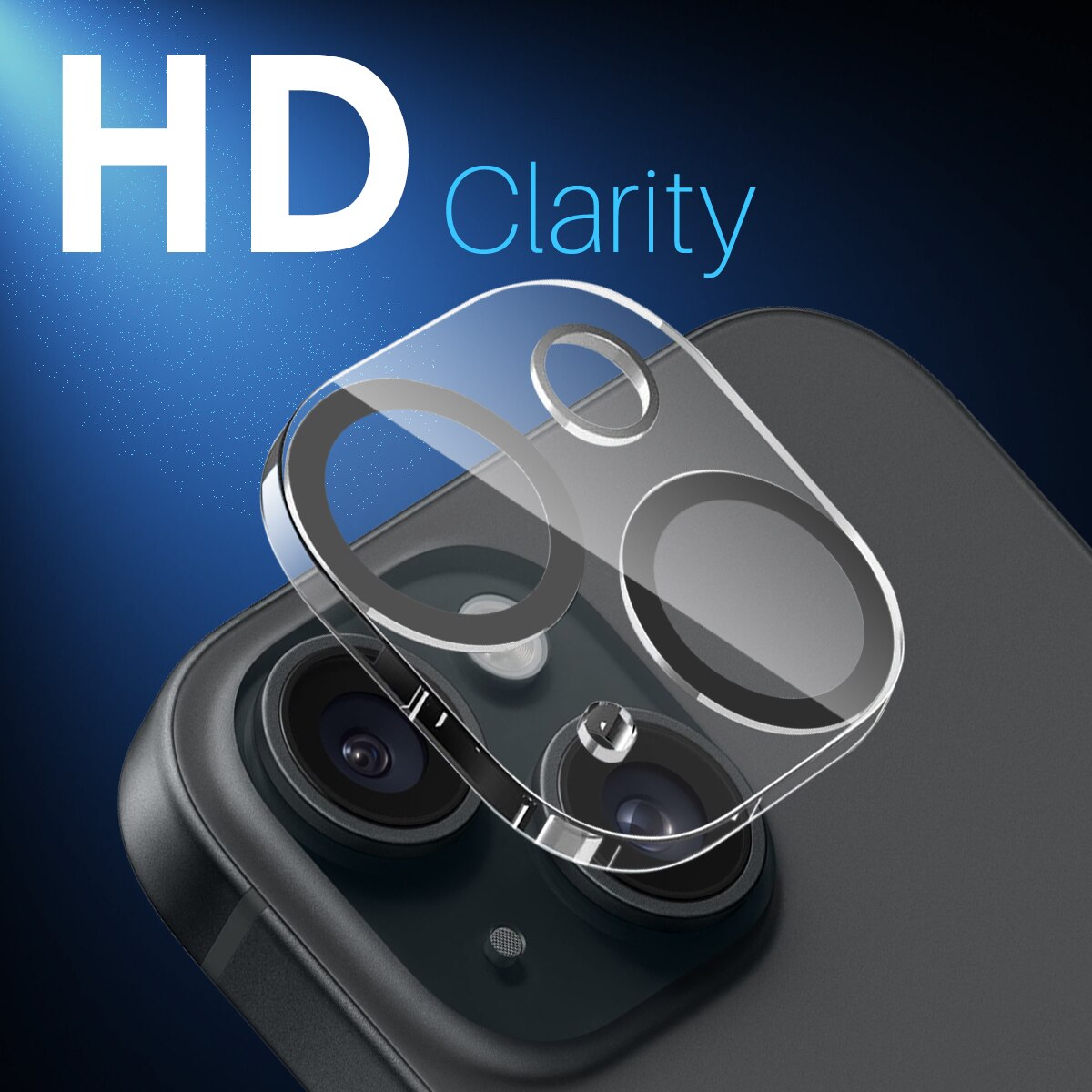 Herdet Glass Kamerabeskyttelse iPhone 15 (2-pack)