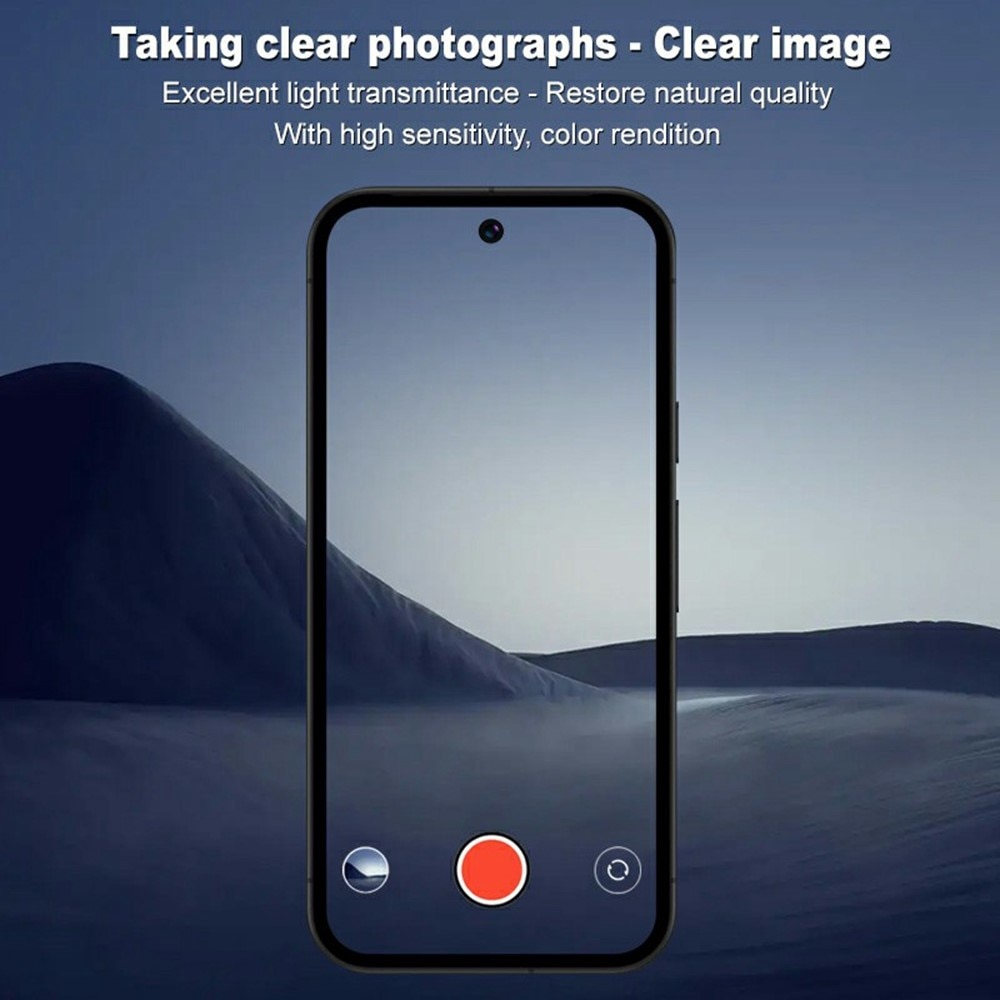 Herdet Glass Linsebeskyttelse Google Pixel 9a Svart