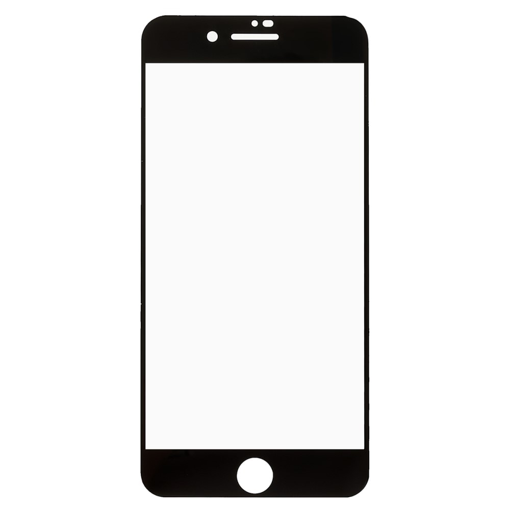 Heldekkende Skjermbeskytter Herdet Glass iPhone 7 Plus/8 Plus svart