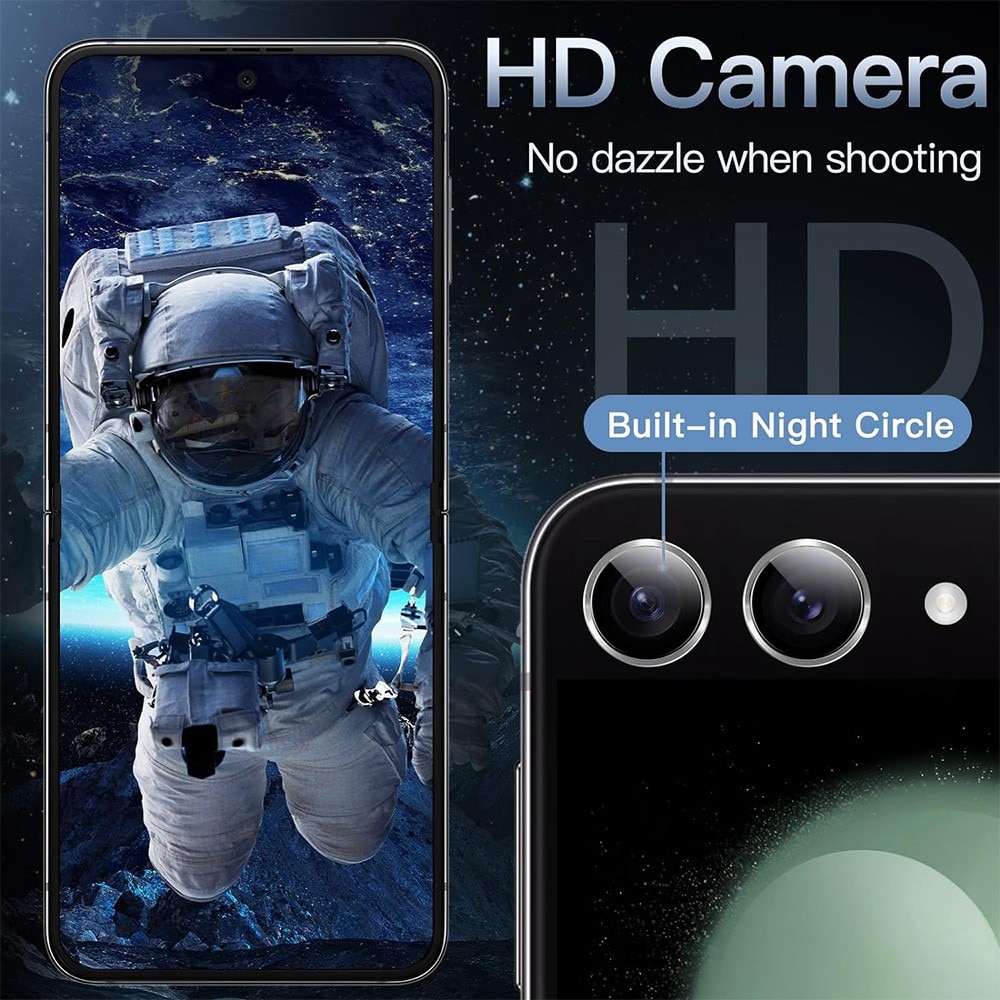 Linsebeskyttelse  Aluminium Samsung Galaxy Z Flip 7 Sølv