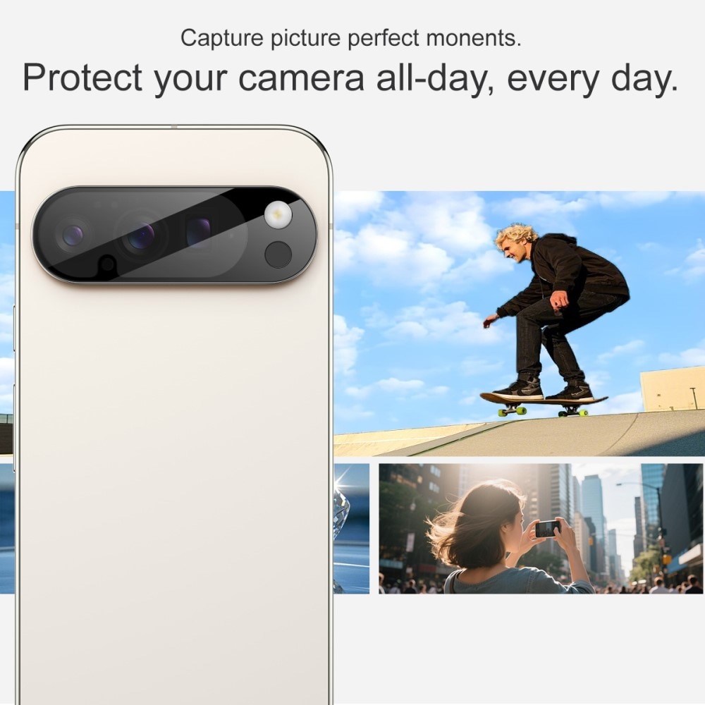 Herdet Glass Linsebeskyttelse Google Pixel 10 Pro Svart