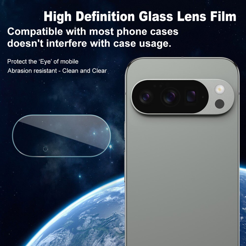 2-pack Herdet Glass Linsebeskyttelse Google Pixel 10 Pro Gjennomsiktig