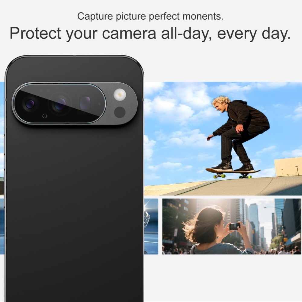 2-pack Herdet Glass Linsebeskyttelse Google Pixel 10 Pro XL Gjennomsiktig