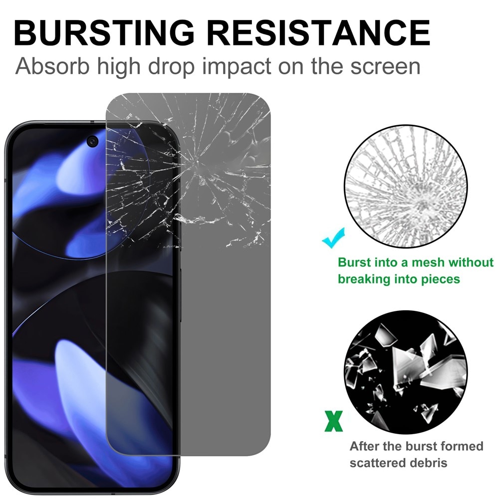 Privacy Herdet Glass Skjermbeskytter Google Pixel 10