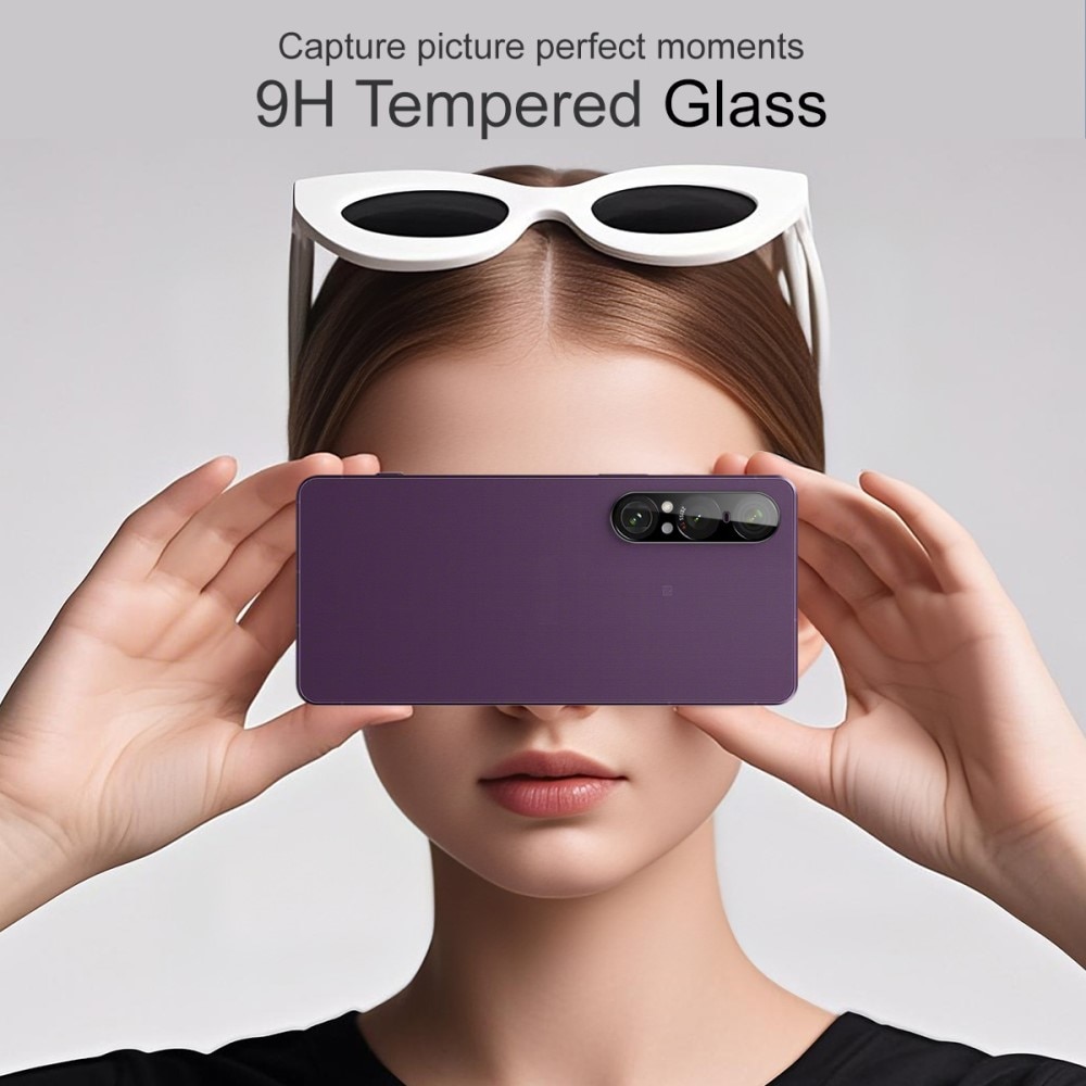 Herdet Glass Linsebeskyttelse Sony Xperia 1 VII Svart