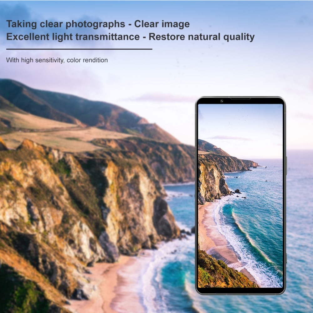 Herdet Glass Linsebeskyttelse Sony Xperia 1 VII Svart