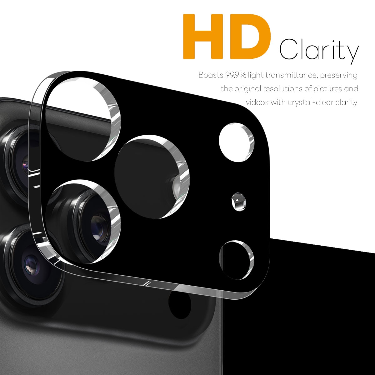 Herdet Glass Kamerabeskyttelse iPhone 17 Pro (2-pack) svart