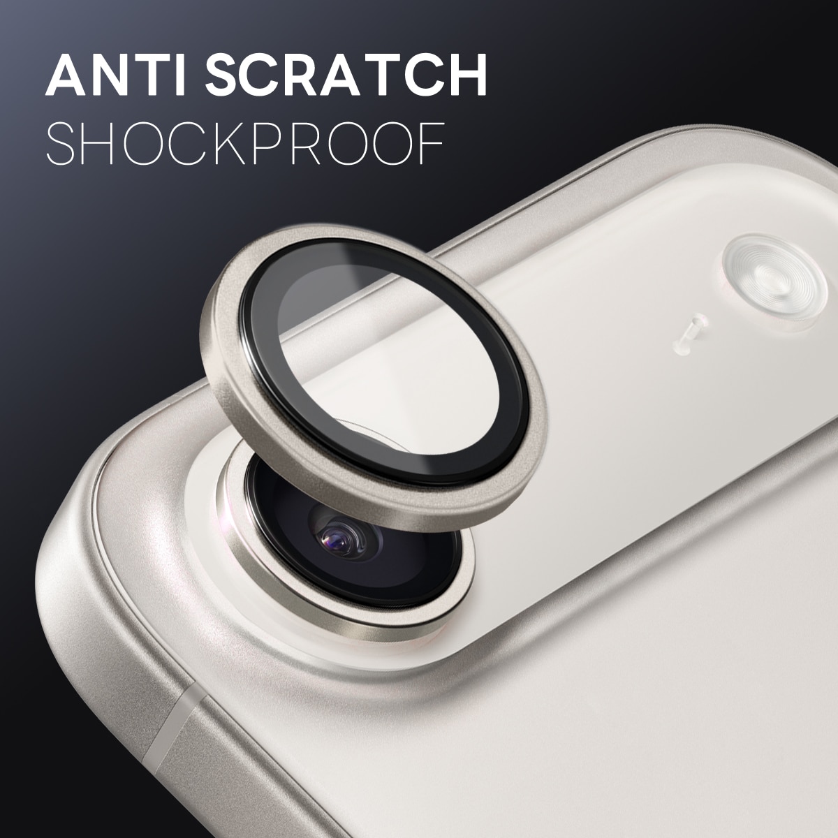 Linsebeskytter Herdet Glass Aluminium iPhone 17 Air Grå