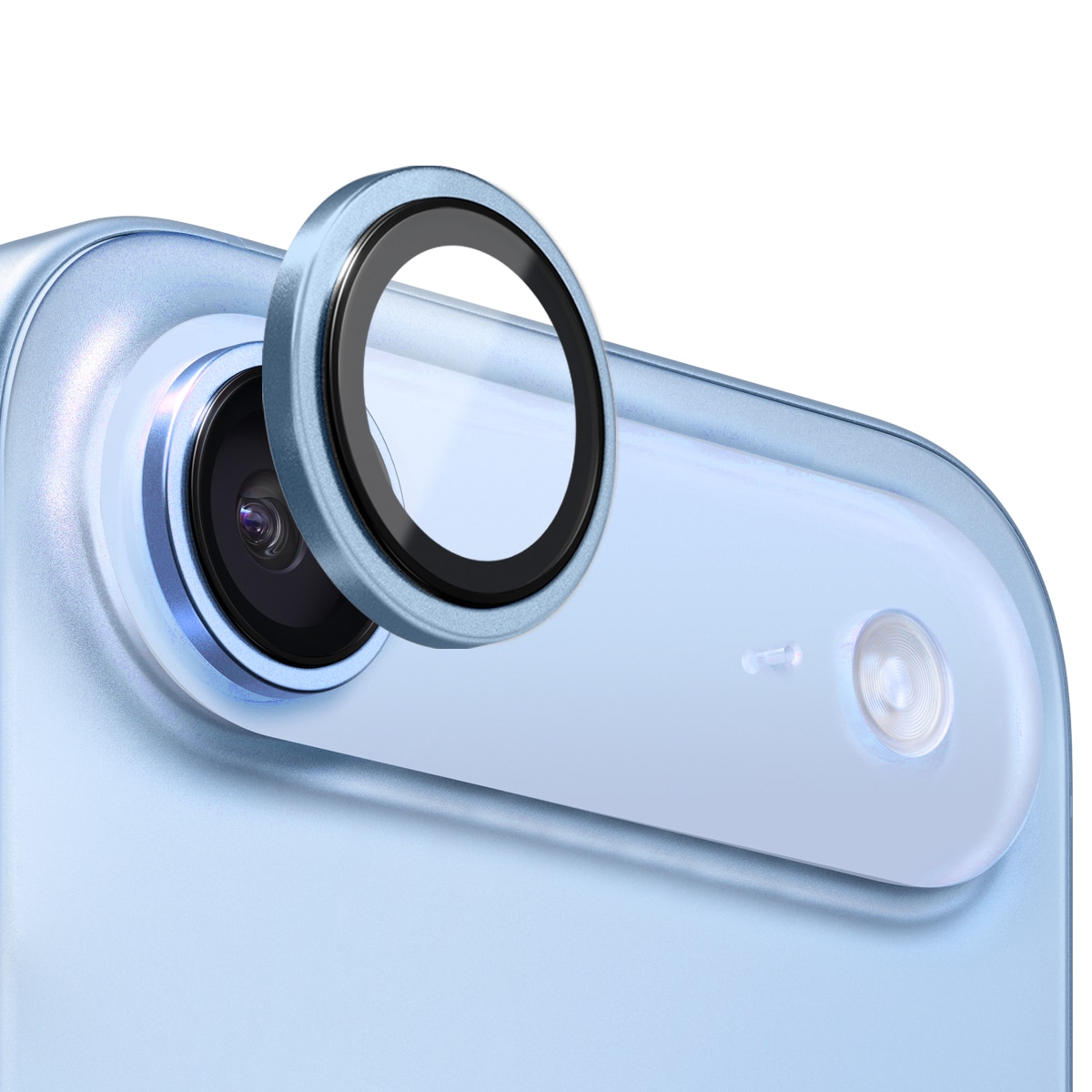 Linsebeskytter Herdet Glass Aluminium iPhone 17 Air Blå