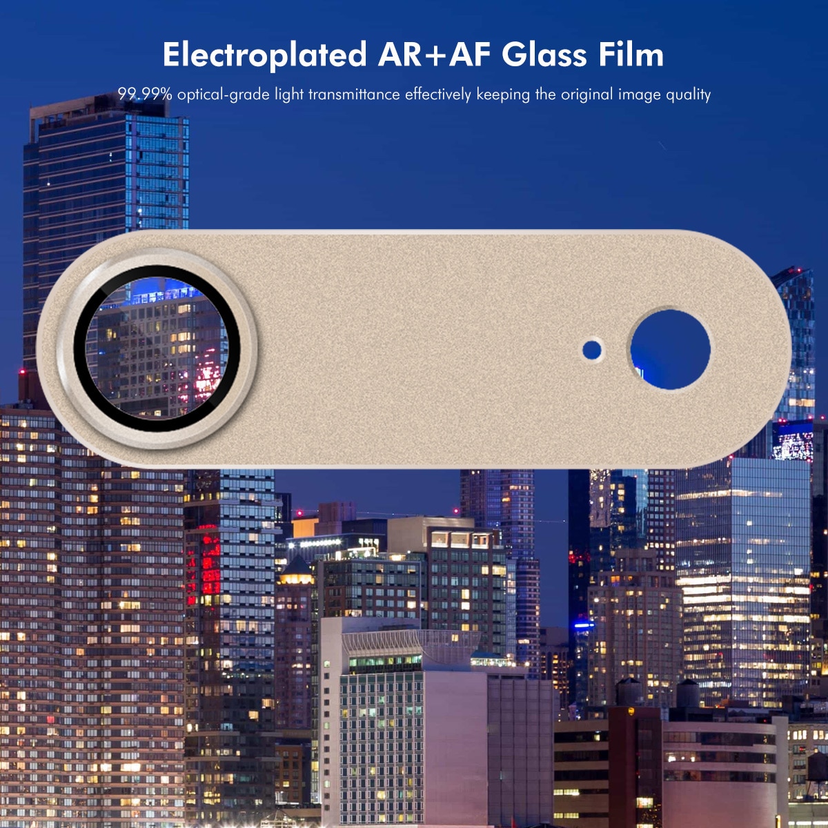 Kamerabeskyttelse Aluminium+Herdet Glass iPhone 17 Air Brun