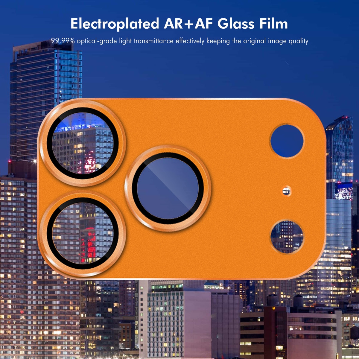 Kamerabeskyttelse Aluminium+Herdet Glass iPhone 17 Pro Max Brun