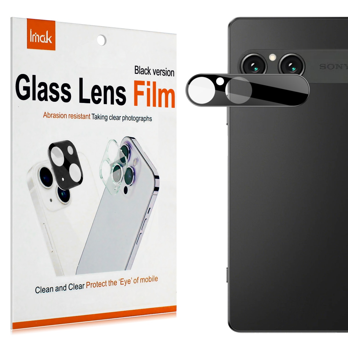 Herdet Glass Linsebeskyttelse Sony Xperia 10 VII Svart