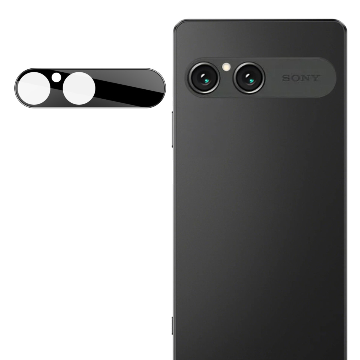 Herdet Glass Linsebeskyttelse Sony Xperia 10 VII Svart
