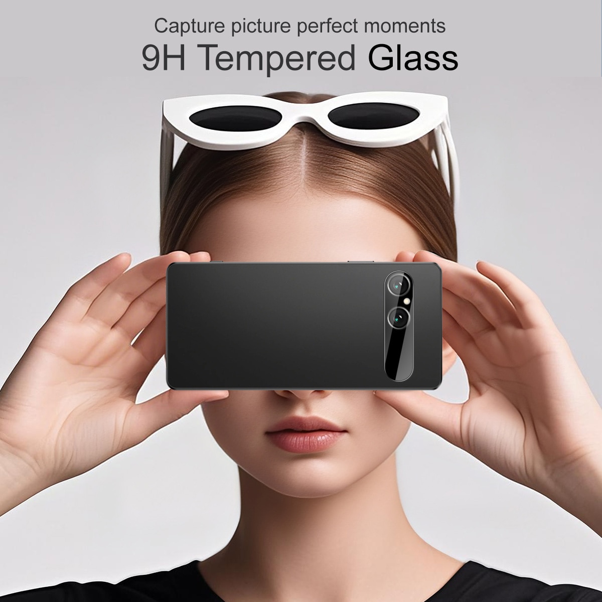 Herdet Glass Linsebeskyttelse Sony Xperia 10 VII Svart