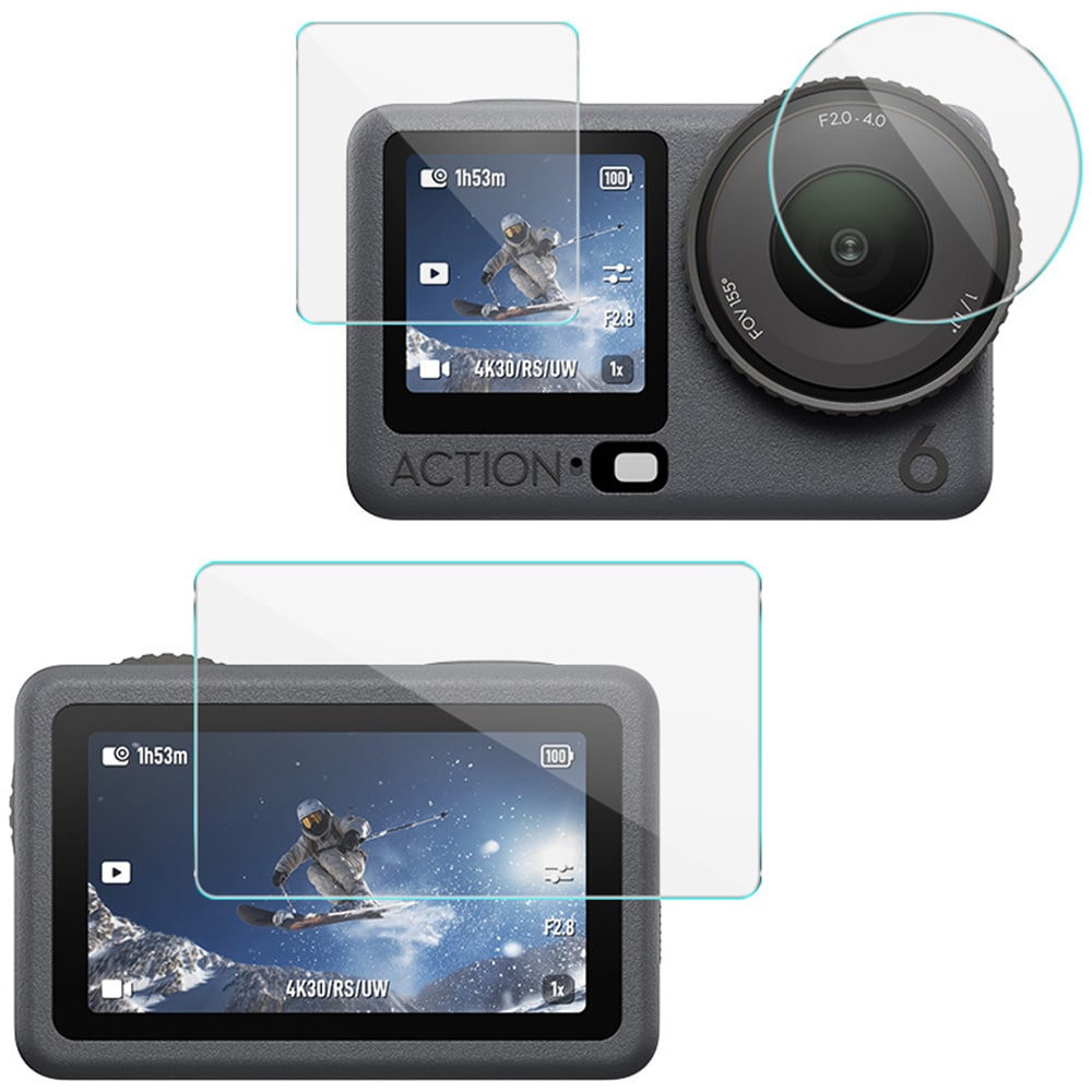 Heldekkende Skjermbeskytter DJI Osmo Action 6