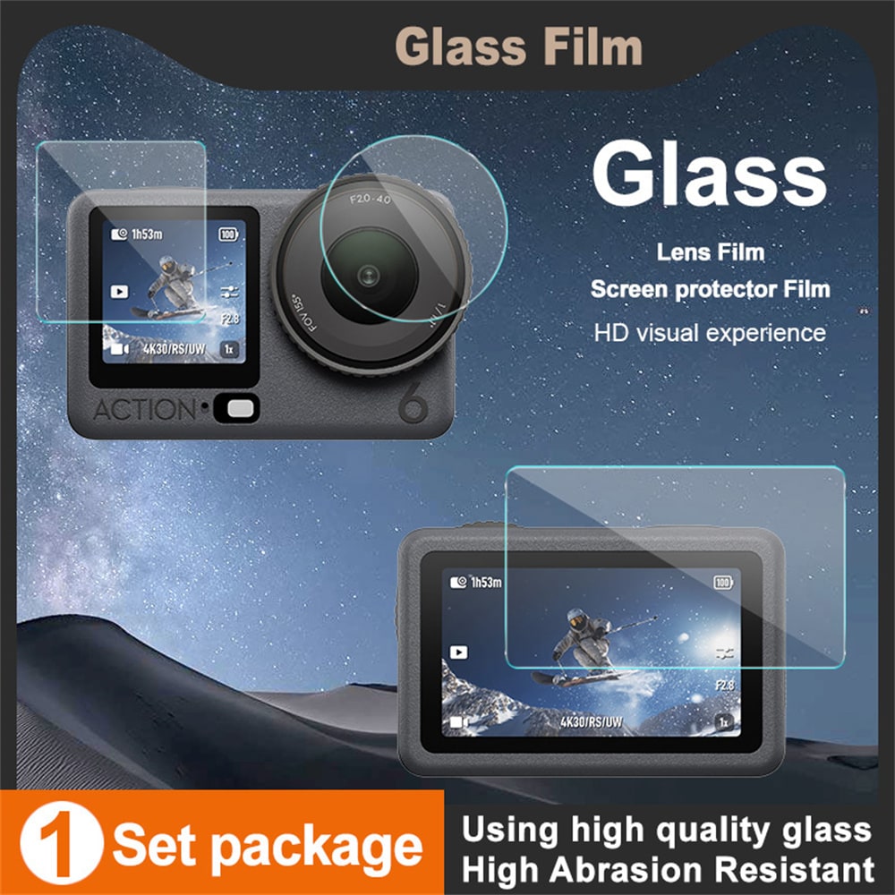 Heldekkende Skjermbeskytter DJI Osmo Action 6