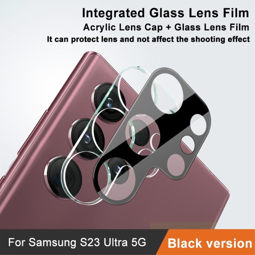 Herdet Glass Linsebeskyttelse Samsung Galaxy S23 Ultra svart