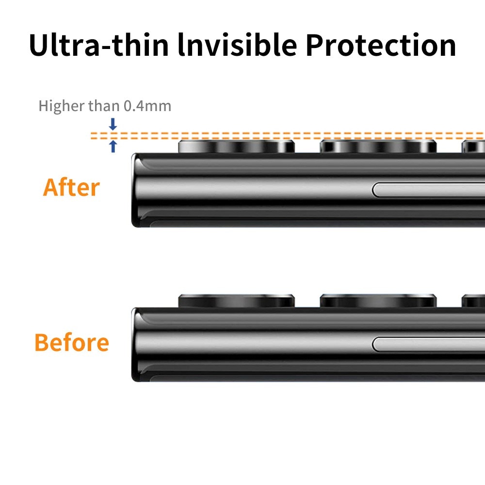 Linsebeskyttelse  Aluminium Samsung Galaxy S23 Ultra regnbue