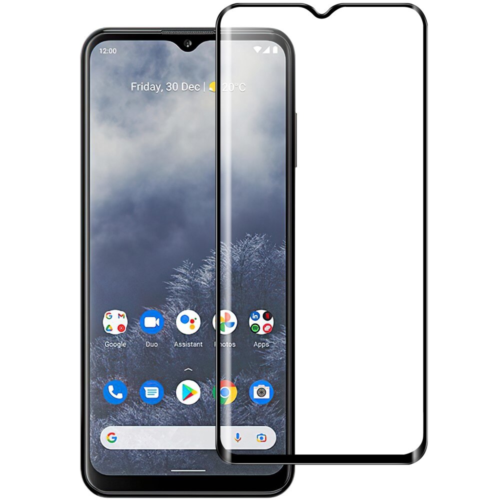 Heldekkende Skjermbeskytter Herdet Glass Nokia G60 svart