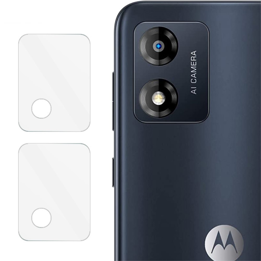 2-pack Herdet Glass Linsebeskyttelse Motorola Moto E13 gjennomsiktig