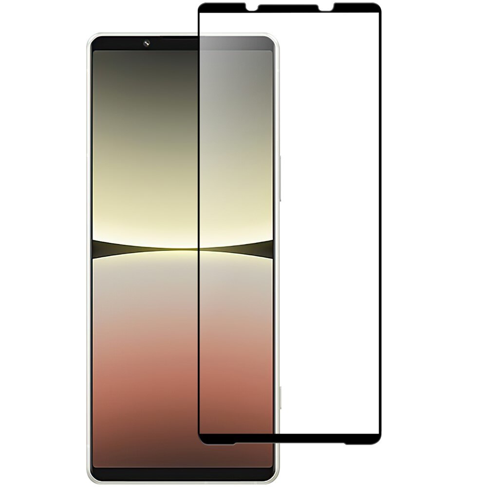 Heldekkende Skjermbeskytter Herdet Glass Sony Xperia 10 V svart