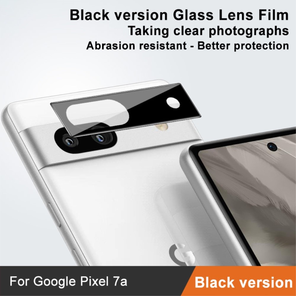 Herdet Glass Linsebeskyttelse Google Pixel 7a svart