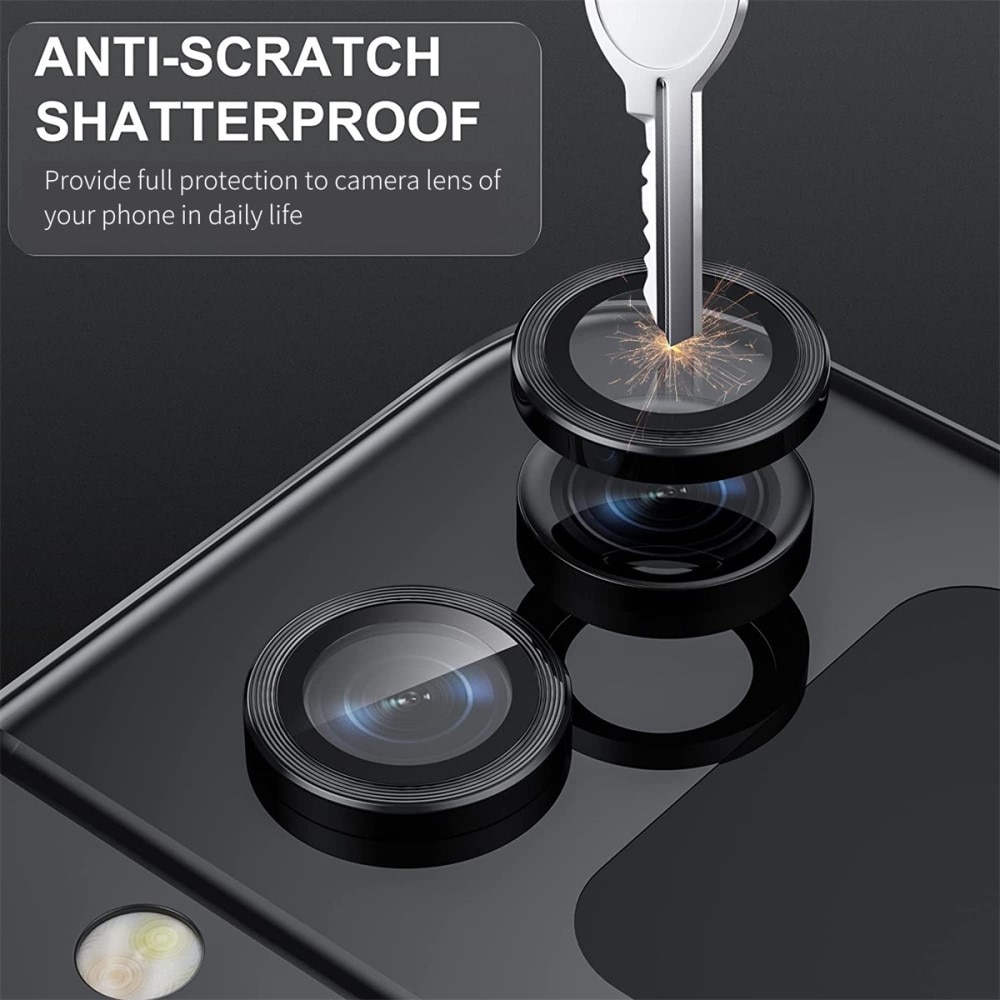 Linsebeskyttelse  Aluminium Samsung Galaxy Z Flip 4 svart