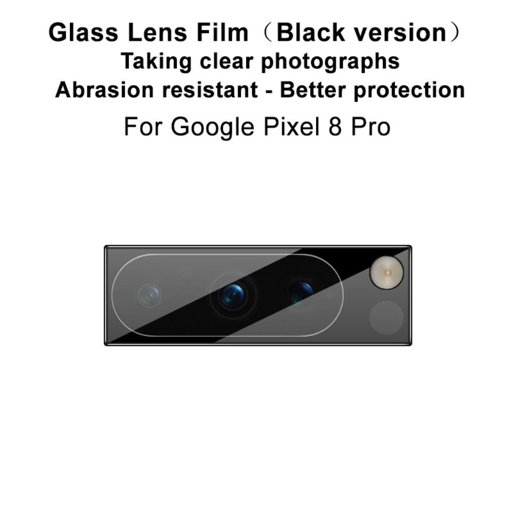 Herdet Glass Linsebeskyttelse Google Pixel 8 Pro svart