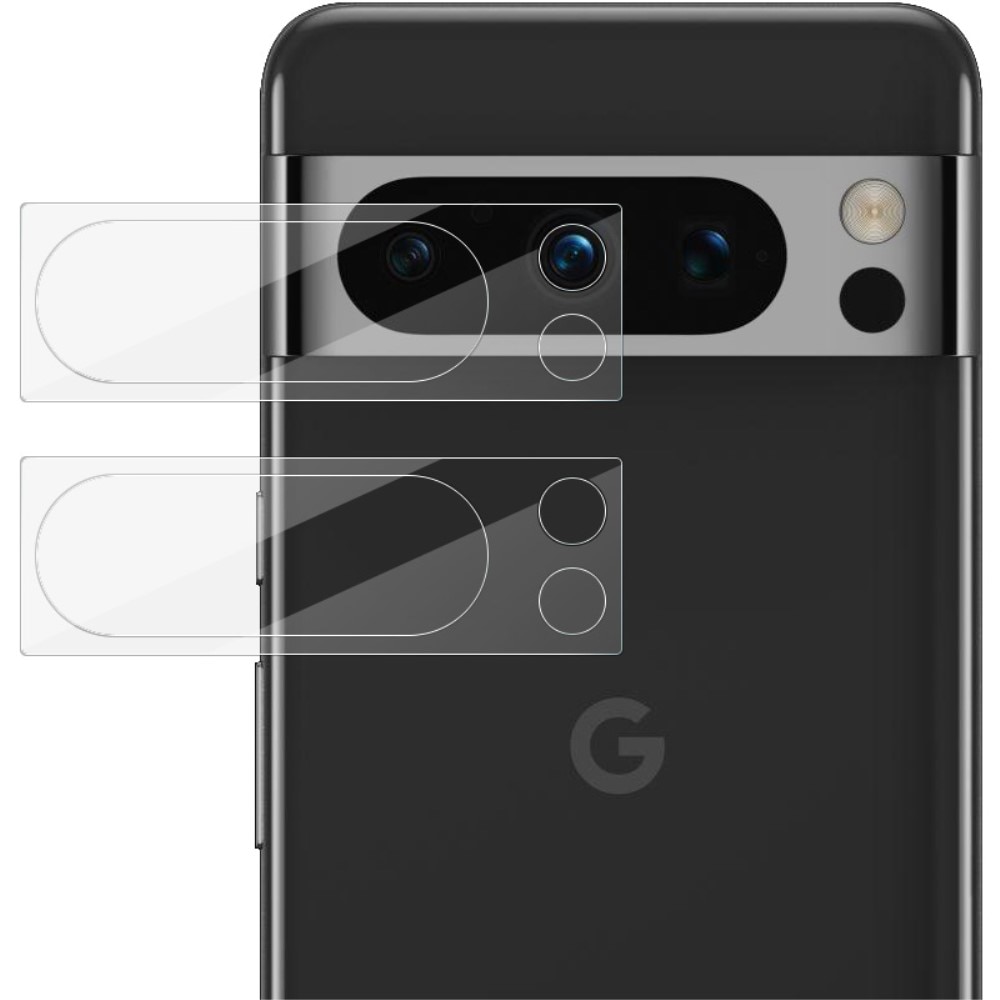 2-pack Herdet Glass Kamerabeskyttelse Google Pixel 8 Pro gjennomsiktig