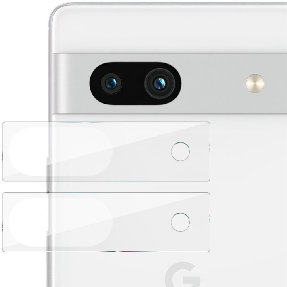 2-pack Herdet Glass Linsebeskyttelse Google Pixel 7a gjennomsiktig