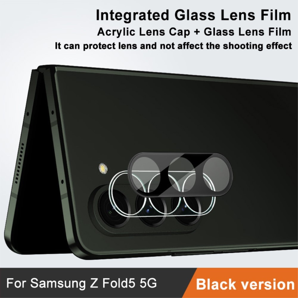 Herdet Glass Linsebeskyttelse Samsung Galaxy Z Fold 5 Svart