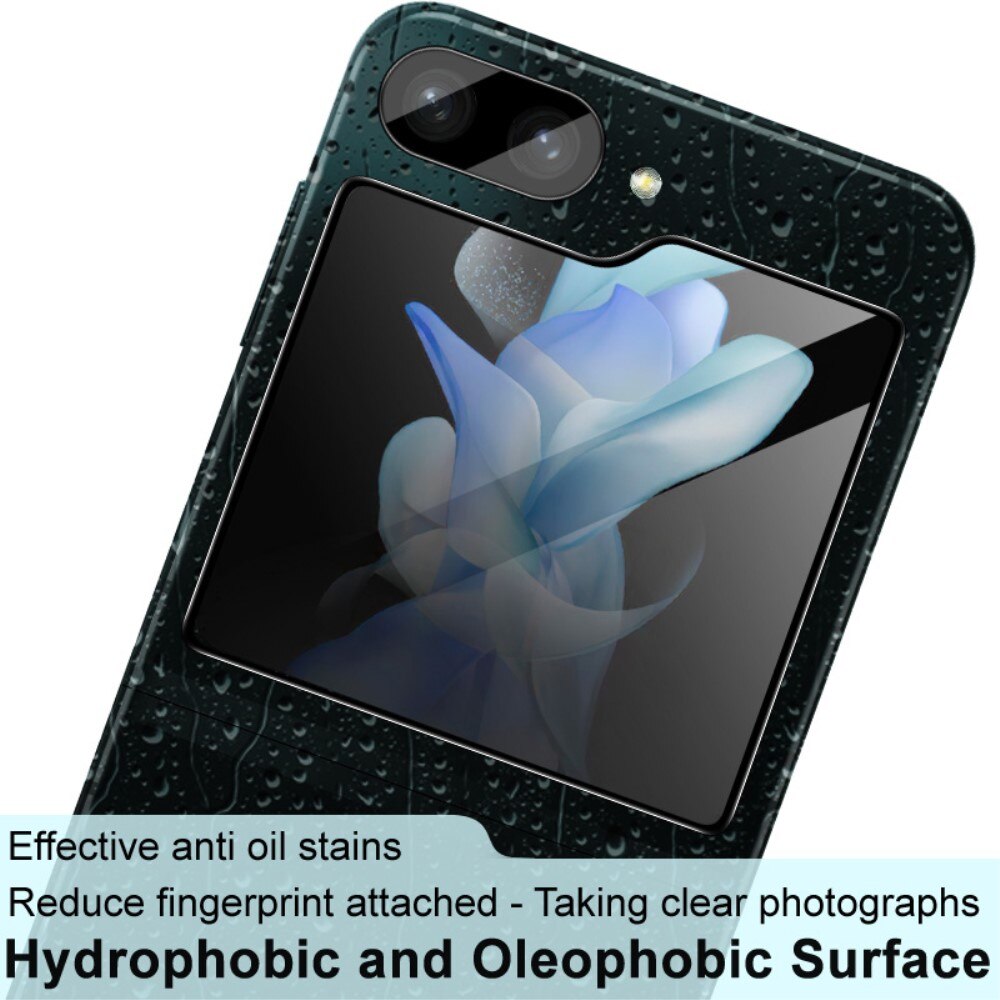 Herdet Glass Linsebeskyttelse + Skjermbeskytter Samsung Galaxy Z Flip 5 Svart