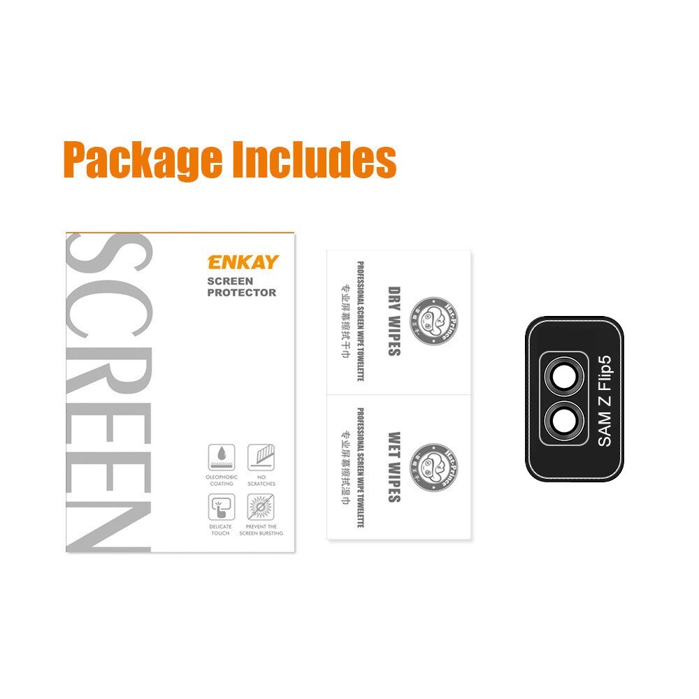 Linsebeskyttelse  Aluminium Samsung Galaxy Z Flip 5 Svart