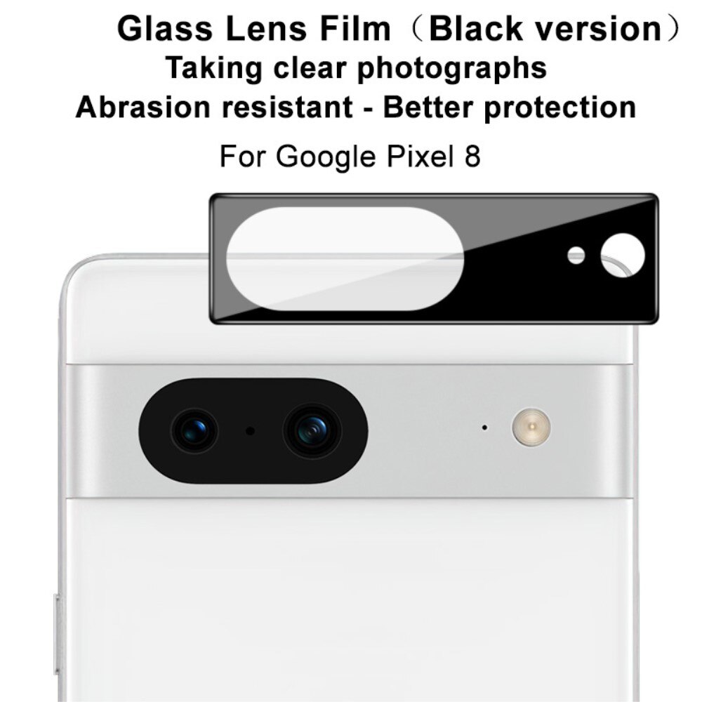 Herdet Glass Linsebeskyttelse Google Pixel 8 svart