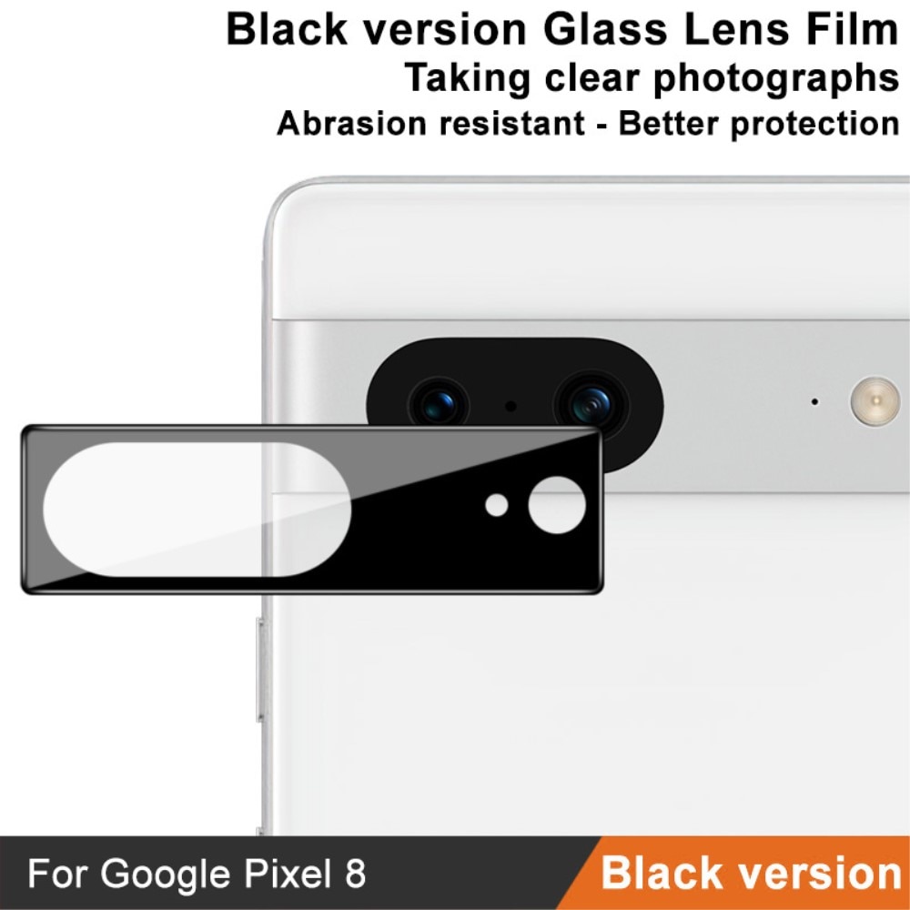 Herdet Glass Linsebeskyttelse Google Pixel 8 svart