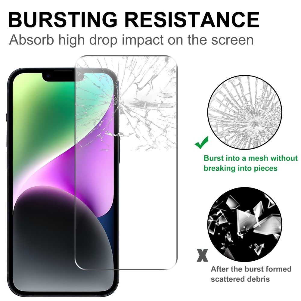Herdet glass Skjerm- og Linsebeskyttelse iPhone 15 Plus