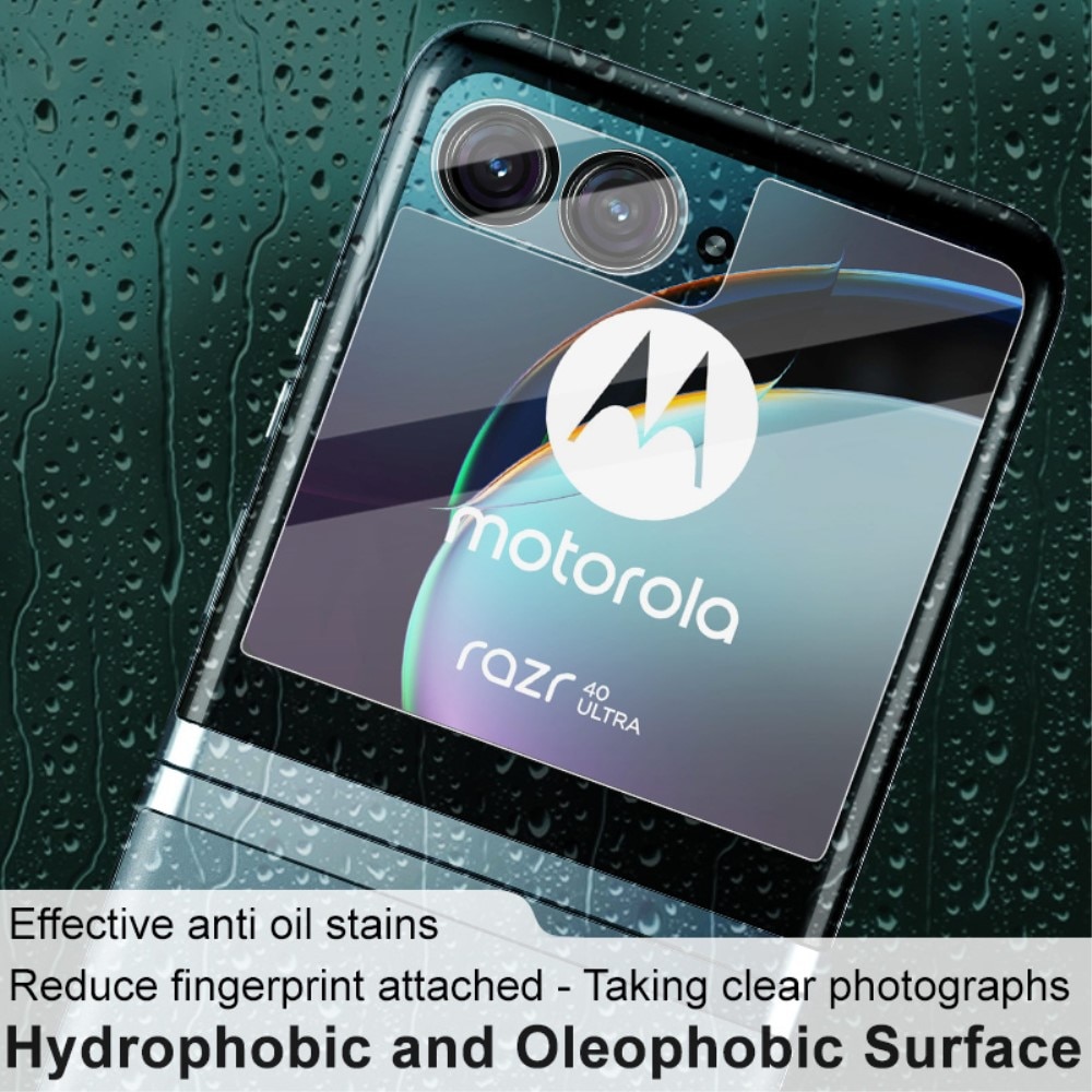 Herdet Glass Linsebeskyttelse + Skjermbeskytter Motorola Razr 40 Ultra
