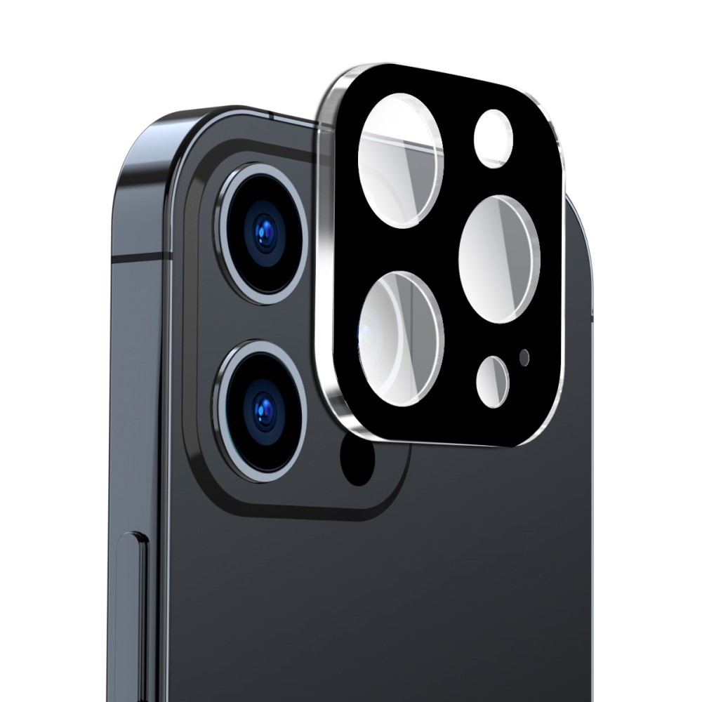 Herdet Glass Kamerabeskyttelse iPhone 15 Pro Max svart